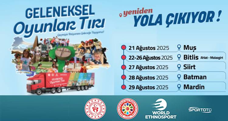 Geleneksel Oyunlar Tırı Yeniden Yola Çıkıyor