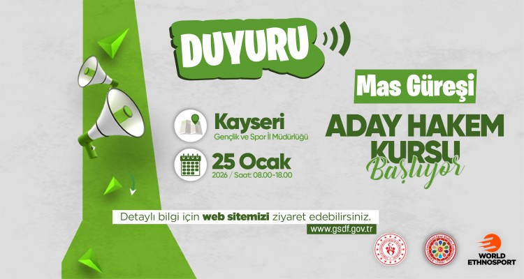 MAS GÜREŞİ ADAY HAKEM KURSU