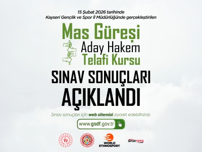 Mas Güreşi Aday Hakem Telafi Kursu Sınav Sonuçları