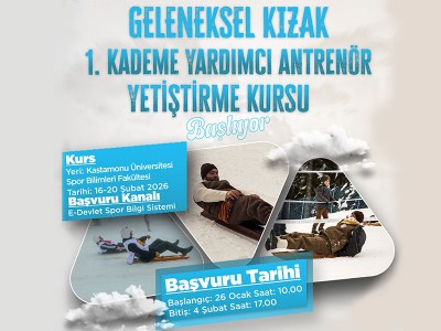 GELENEKSEL KIZAK 1. KADEME YARDIMCI ANTRENÖR YETİŞTİRME KURSU